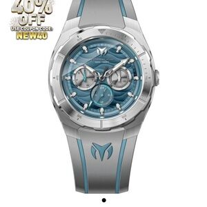 Technomarine Silver and Blue Men's Watch